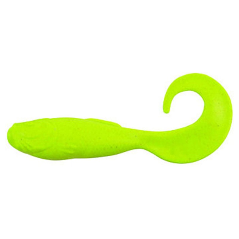 BERKLEY GULP! SALTWATER 5" SWIMMING MULLET CHARTREUSE 1/2 PINT (8OZ)