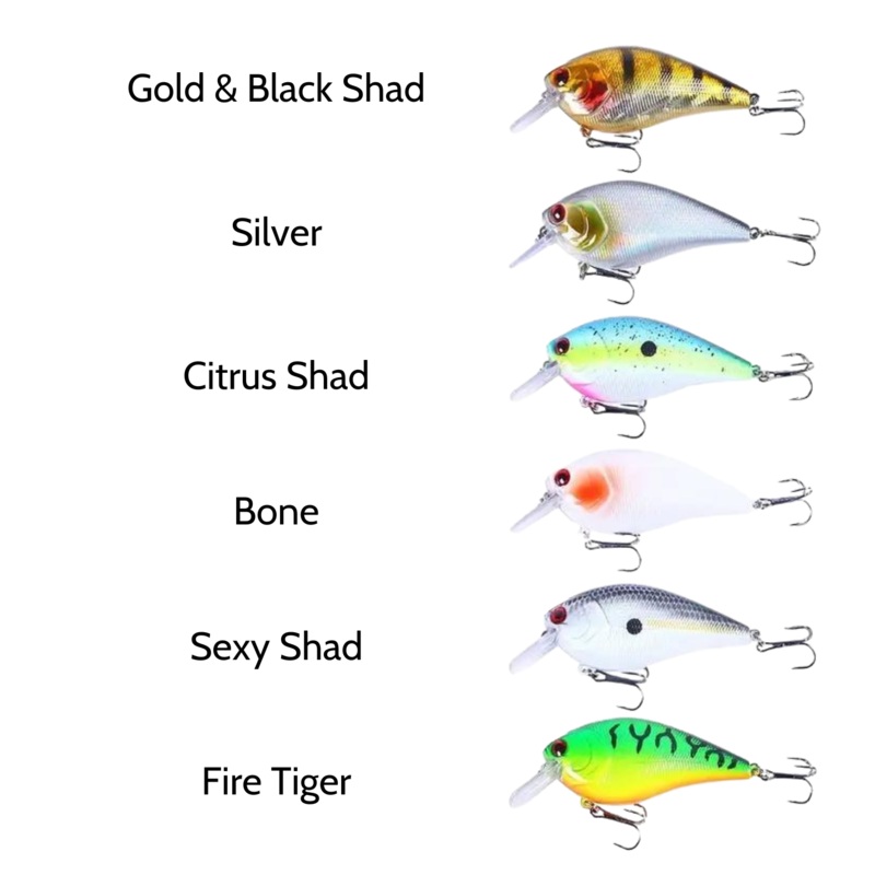 GFC 3" RATTLING SQUAREBILL CRANKBAIT