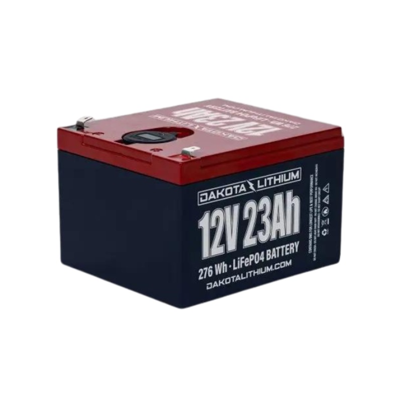 DAKOTA LITHIUM 12V 23AH BATTERY WITH DUAL USB PORTS & VOLTMETER