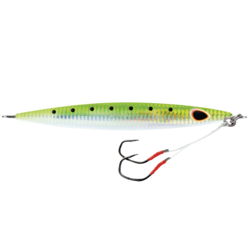 WILLIAMSON KENSAKI 120 JIG 5.25" 4.25OZ UV GREEN SARDINE ZEBRA