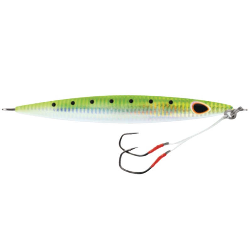 WILLIAMSON KENSAKI 220 JIG 6.75" 7.75OZ UV GREEN SARDINE ZEBRA