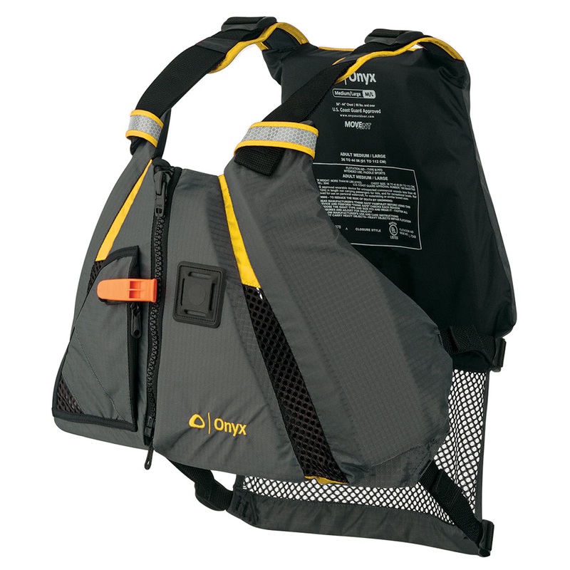 ONYX MOVEVENT DYNAMIC PADDLE SPORTS VEST - YELLOW/GREY - XL/2XL