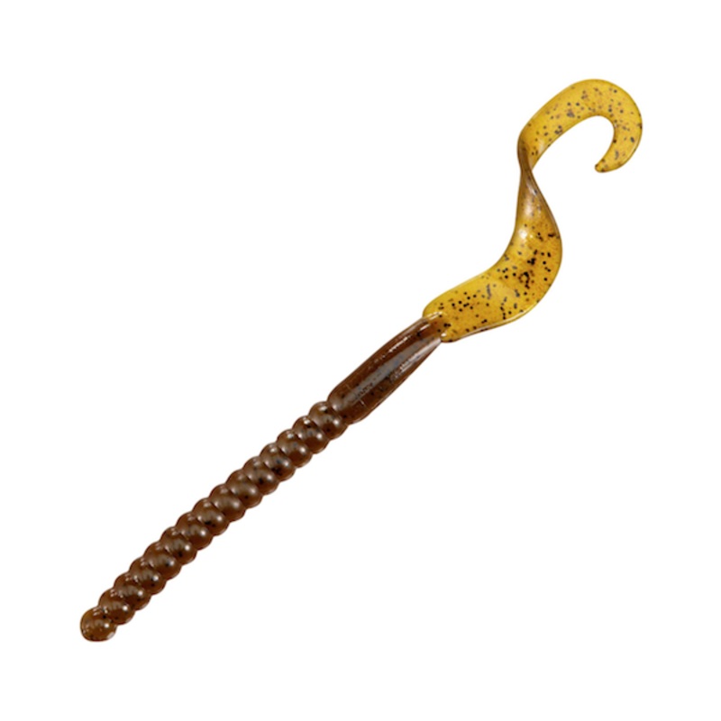 BERKLEY POWERBAIT POWER WORMS 12" GREEN PUMPKIN 5PK