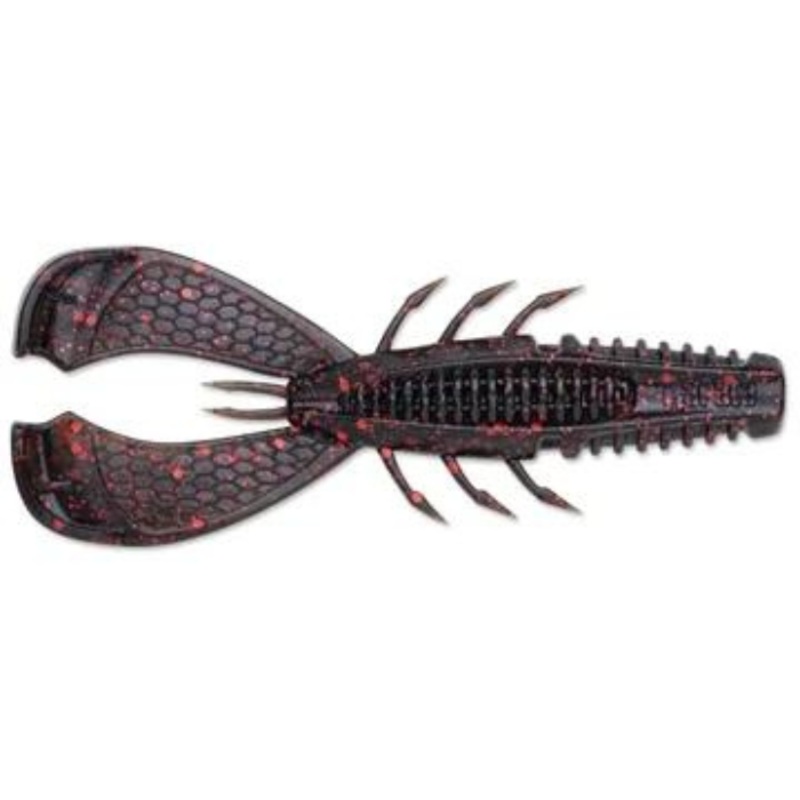 RAPALA CRUSHCITY CLEANUP CRAW 3.5 7PK BLACK RED FLAKE