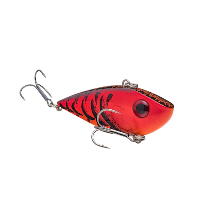 STRIKE KING RED EYED SHAD TUNGSTEN 1/2 OZ 2 TAP DELTA RED
