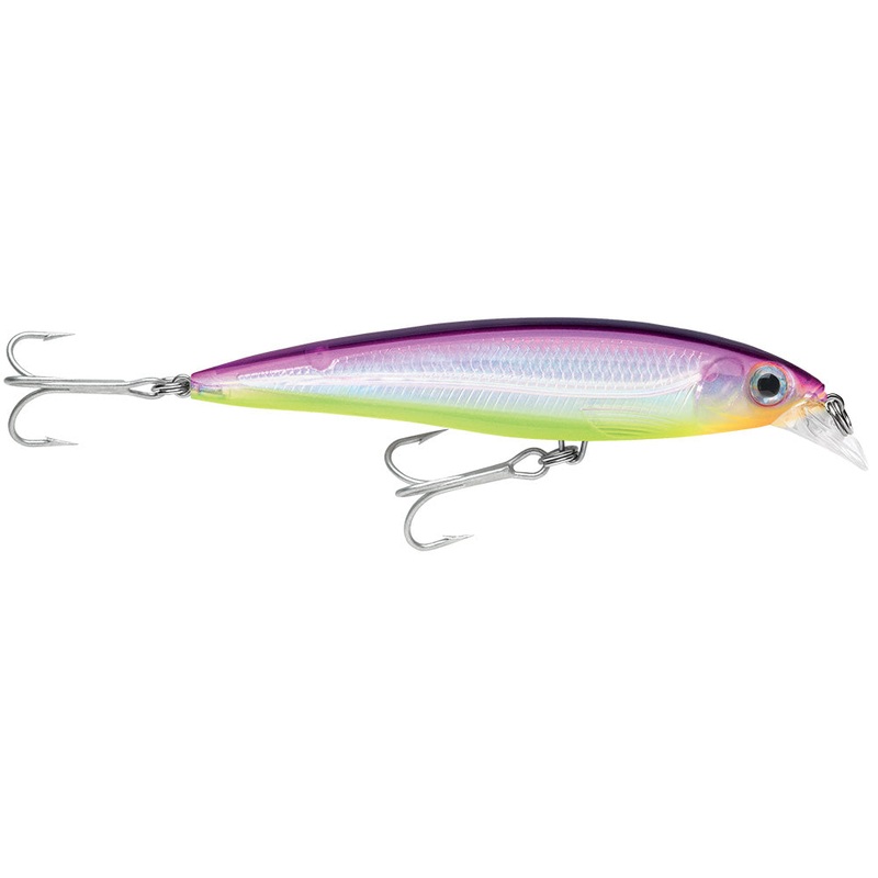RAPALA X-RAP SALTWATER SXR08 3-1/8" PURPLE CHARTREUSE