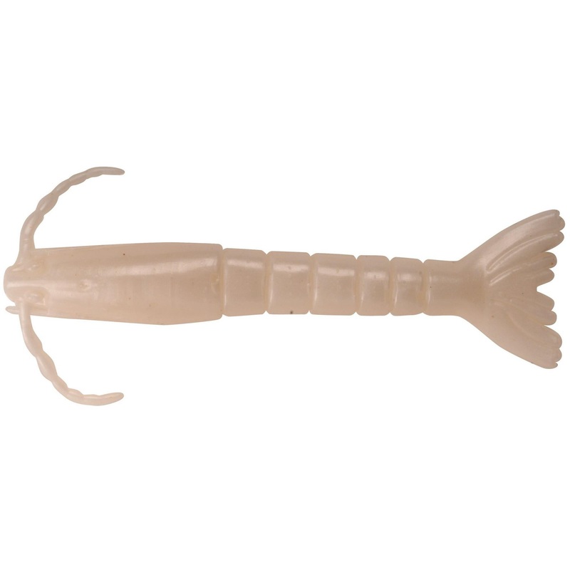 BERKLEY GULP! SALTWATER 3" SHRIMP PEARL WHITE (6 PACK)