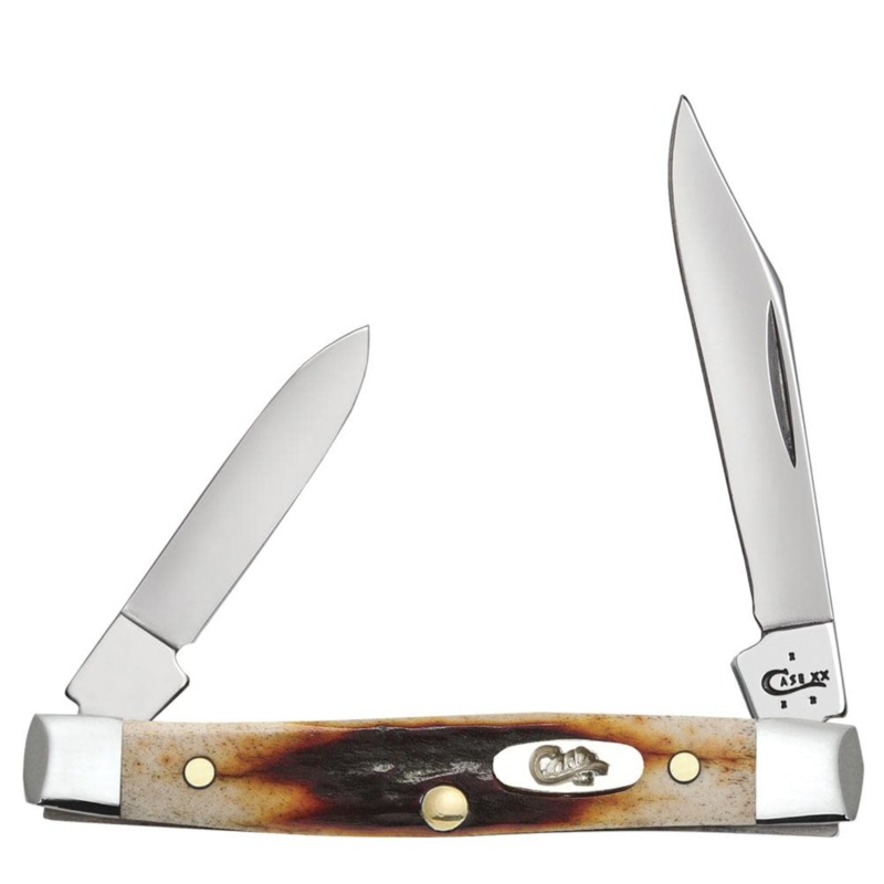 CASE PEN SMALL 2 BLADE 2 5/8" RED STAG