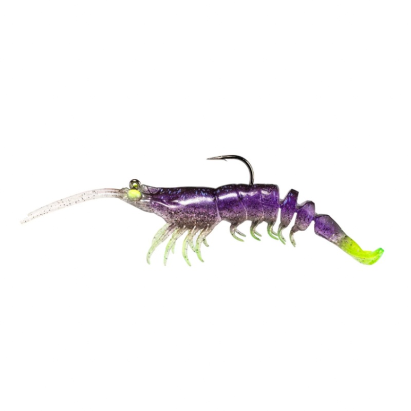 Z-MAN PRAWNSTARZ 3.5" PLUM CHARTREUSE 2 PACK