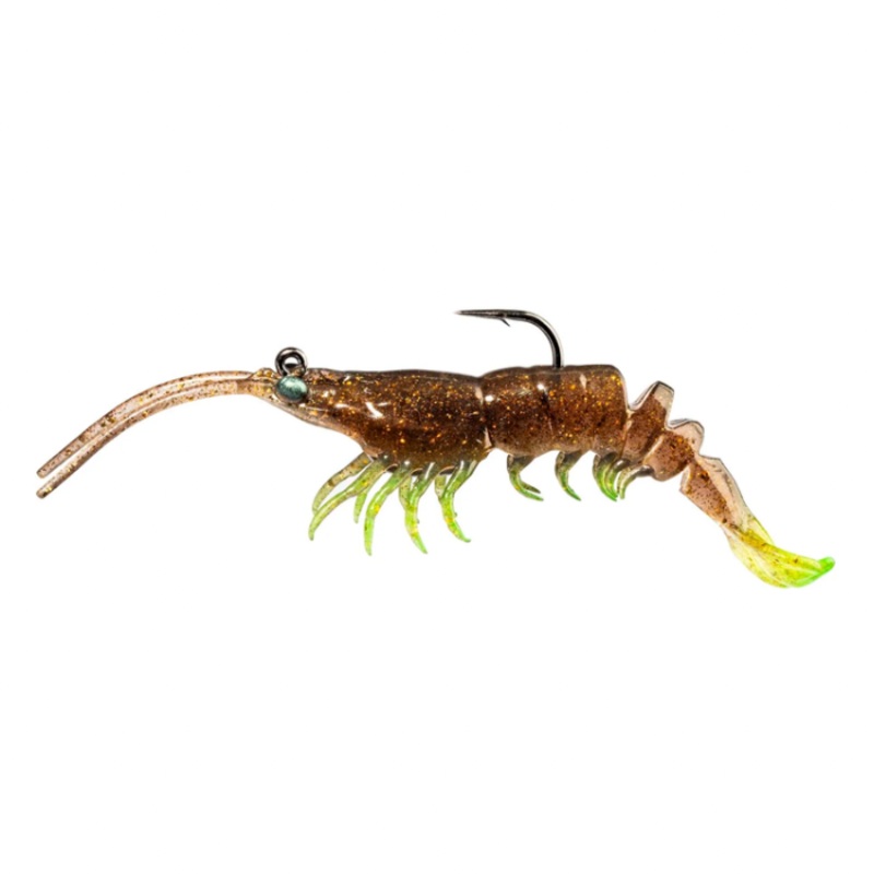 Z-MAN PRAWNSTARZ 3.5" ROOTBEER CHARTREUSE 2 PACK