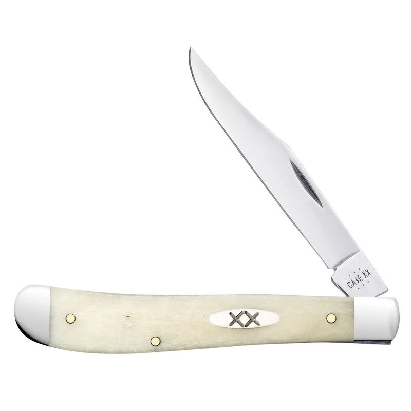 CASE TRAPPER SLIMLINE 1 BLADE 4 1/8" - SMOOTH NATURAL BONE