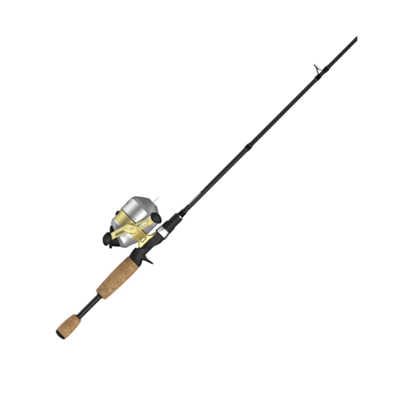 ZEBCO 33 MAX GOLD SPINCAST COMBO 2PC MH 6'