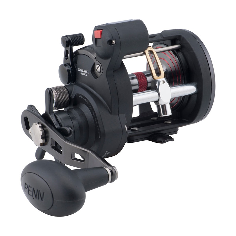 PENN WARFARE LEVEL WIND 20 RH REEL WITH LINE COUNTER WAR20LWLC
