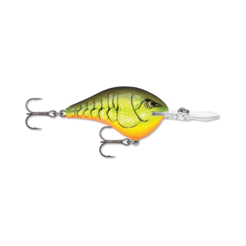 RAPALA DIVES-TO 08 SERIES CHARTREUSE ROOTBEER CRAWDAD