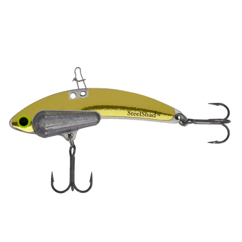 STEEL SHAD HEAVY GOLD 2.25" 1/2OZ