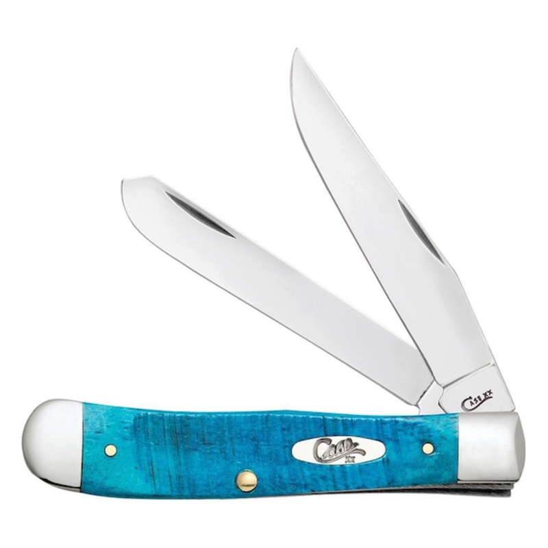 CASE TRAPPER 2 BLADE 4 1/8" CARIBBEAN BLUE
