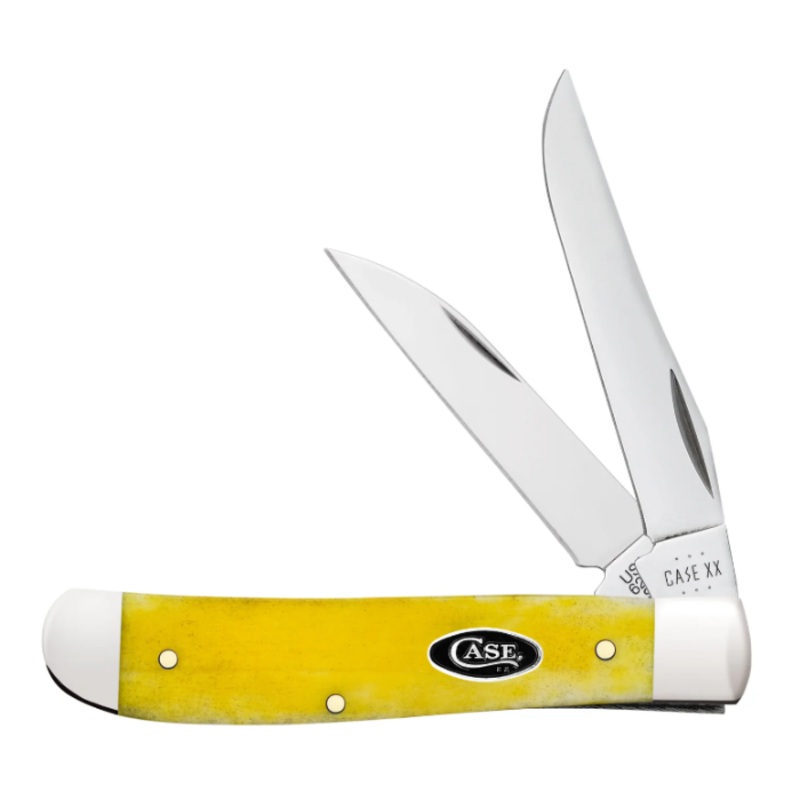 CASE TRAPPER MINI 2 BLADE 3.5" YELLOW BONE