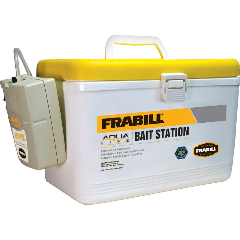 FRABILL BAIT BOX WITH AERATOR - 8 QUART