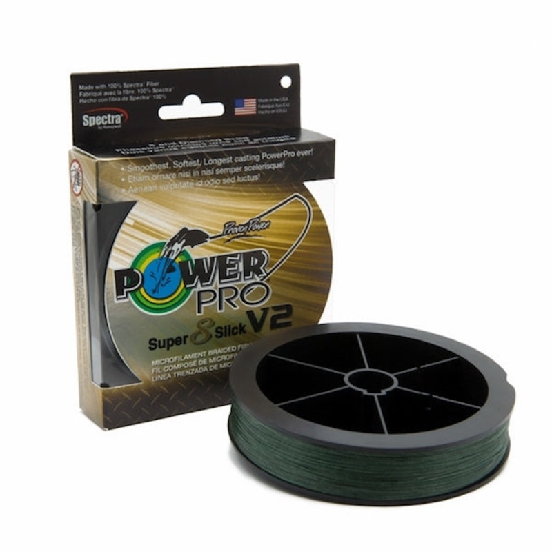 POWERPRO SUPER 8 SLICK V2 MOSS GREEN 10# 300YD