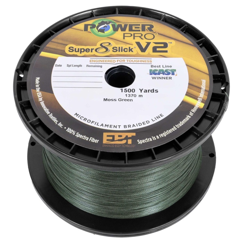 POWERPRO SUPER 8 SLICK V2 MOSS GREEN 50# 150YDS