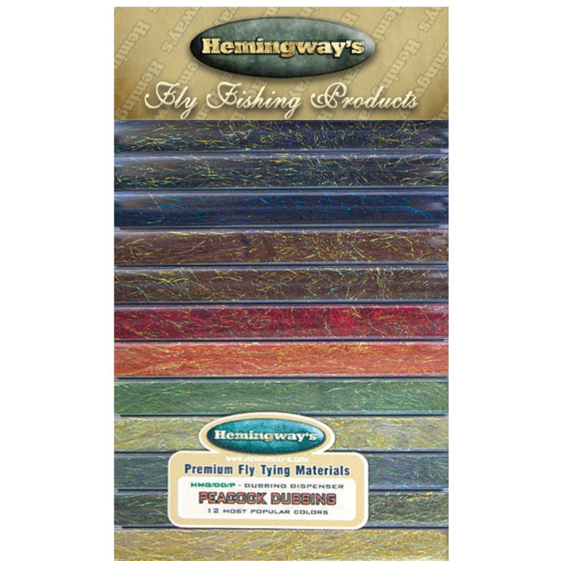 Hemingways Dubbing Dispenser  Peacock