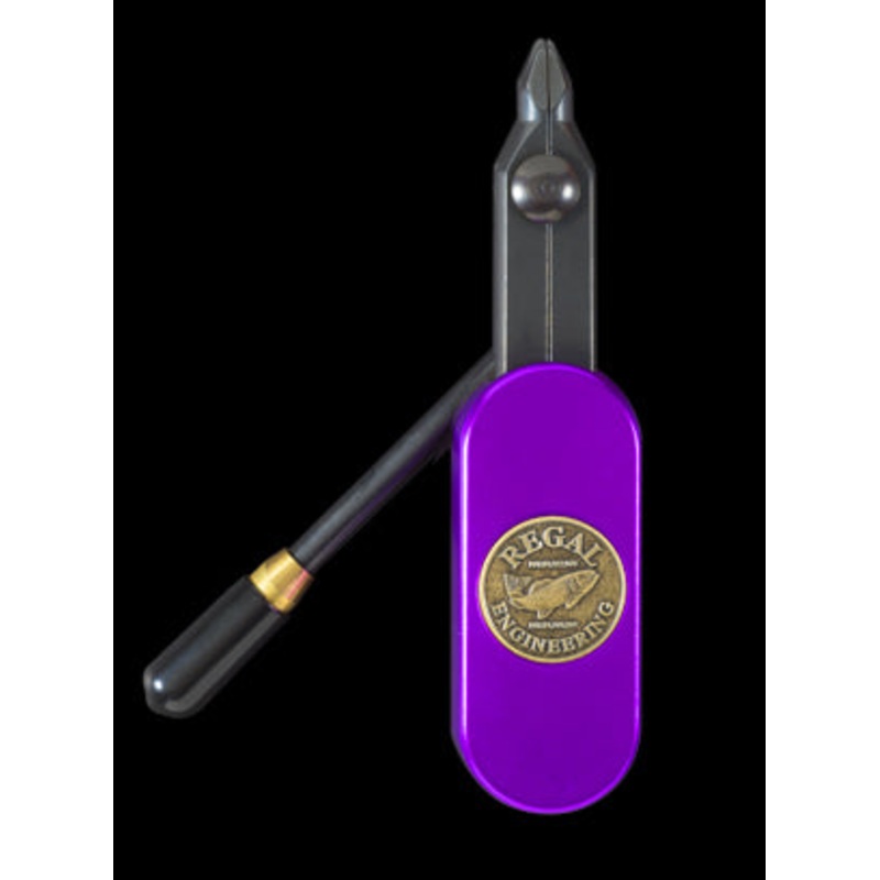 Regal Medallion Vice, Pitch Purple Stainless Jaws and Bronze Pocket Base