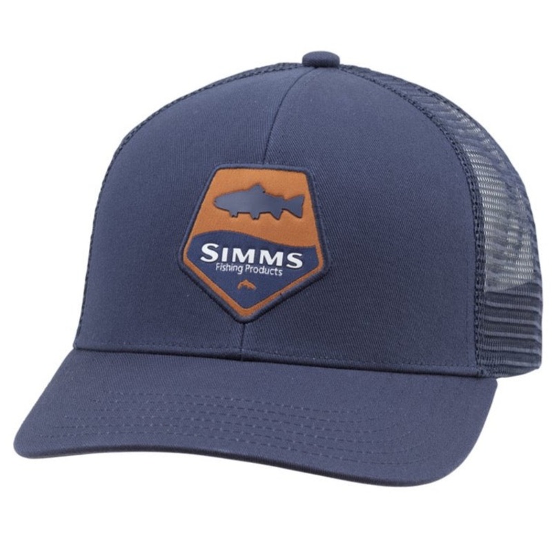Simms Trout Patch Trucker Admiral Blue