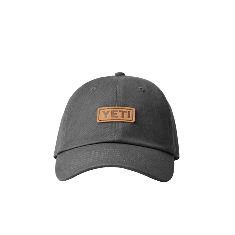 YETI LEATHER LOGO BADGE 6 PANEL SOFT CROWN HAT