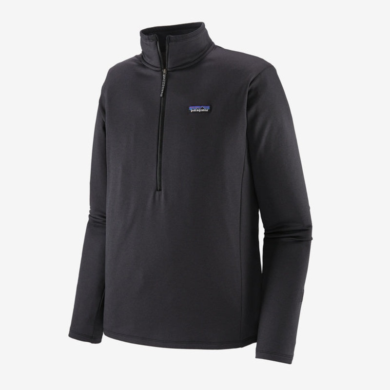 Patagonia Men's R1 Daily Zip-Neck - Ink Black - Black X-Dye