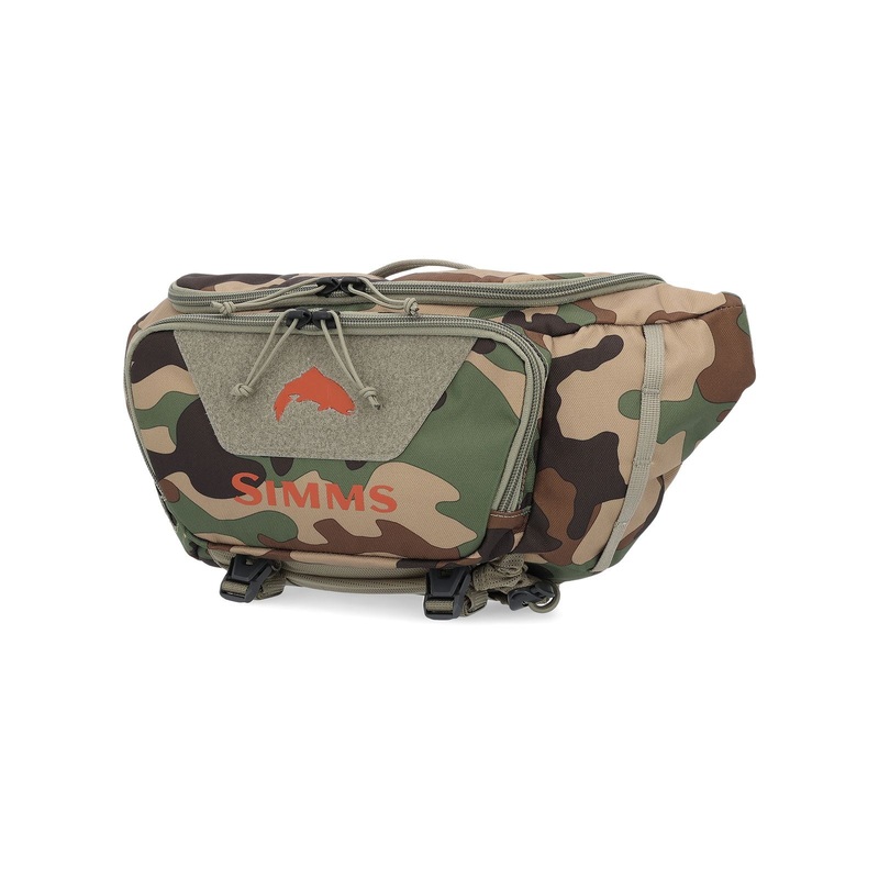 Simms Tributary Hip Pack Woodland Camo