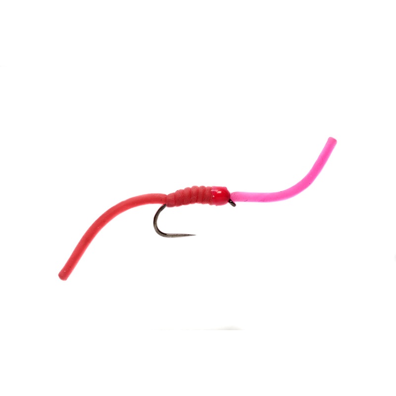 TWO TONE WIGGLY WORM BARBLESS