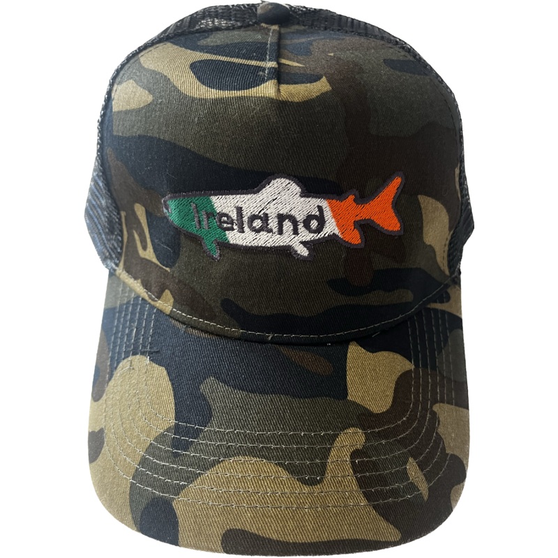 Clonanav Trucker Jungle Camo - Irish Trout Logo