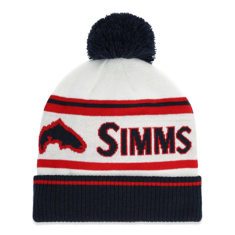 Simms Tip-Up Pom Beanie Americana