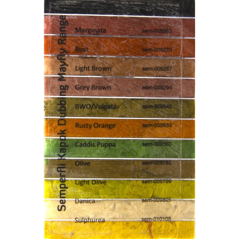 Semperfli Kapok Dry Fly Dubbing Mayfly Dispenser