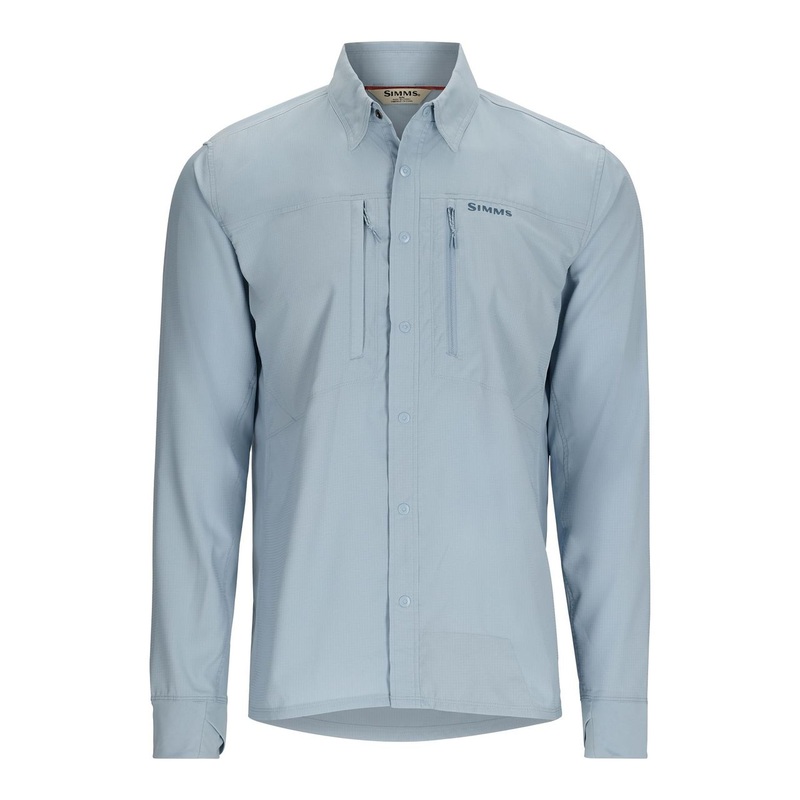 Simms Intruder BiComp LS Shirt - Steel Blue