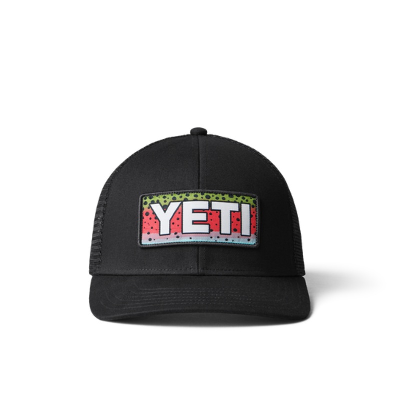YETI RAINBOW TROUT LOGO BADGE TRUCKER HAT
