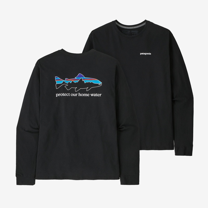 Patagonia Men's Long-Sleeved Home Water Trout Responsibili-Tee