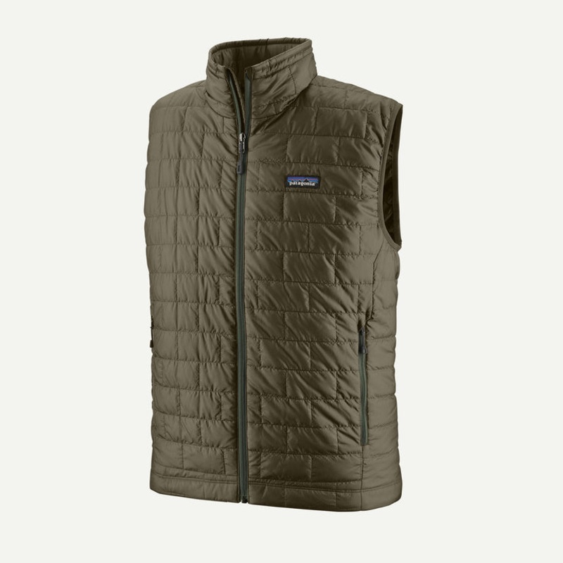 Patagonia Men's Nano Puff Vest -  Basin Green w/Tent Green