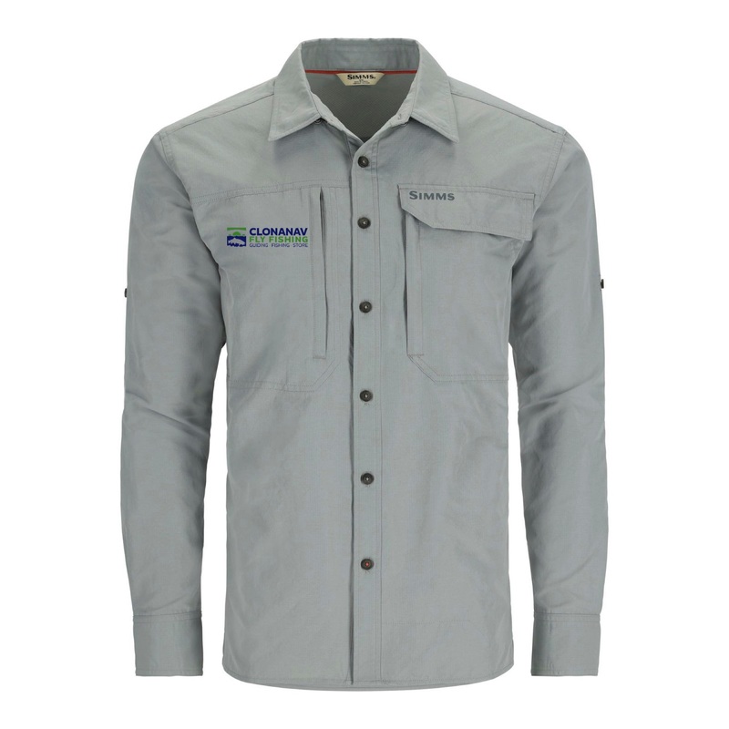 Simms Guide Shirt - Cinder with Clonanav Logo