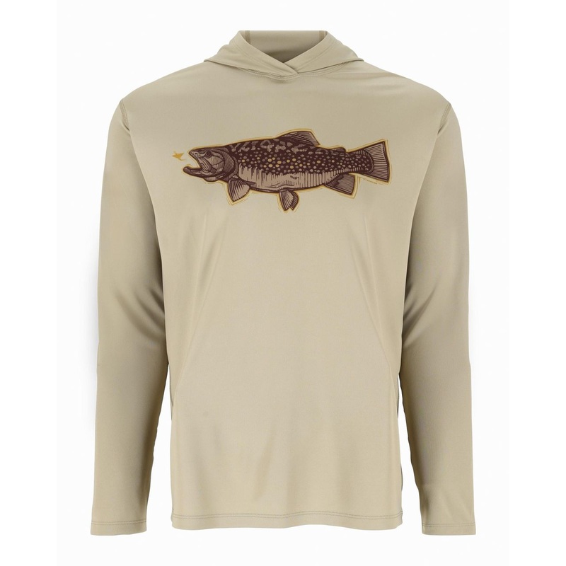 Simms Tech Hoody - Artist Series Stone Trout Fly