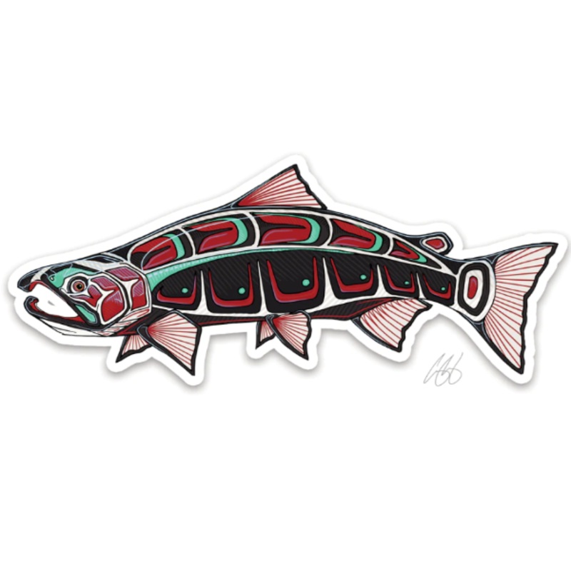 Casey Underwood Native Coho Decal