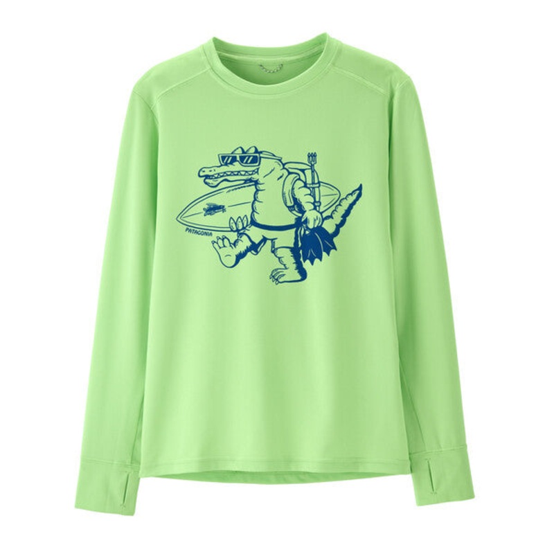 Patagonia Kids' Long Sleeved Cap Silkweight UPF Sun Shirt