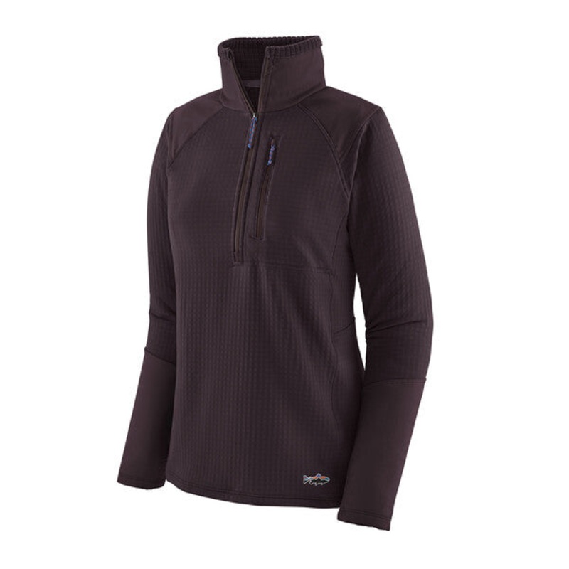 Patagonia Women's Long Sleeved R1 Fitz Roy Trout 1/4 Zip Pullover (Clearance)