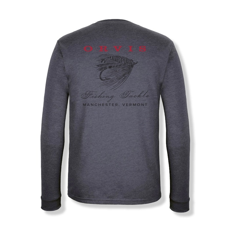 Orvis Men's Vintage Salmon Fly Long Sleeved Tee