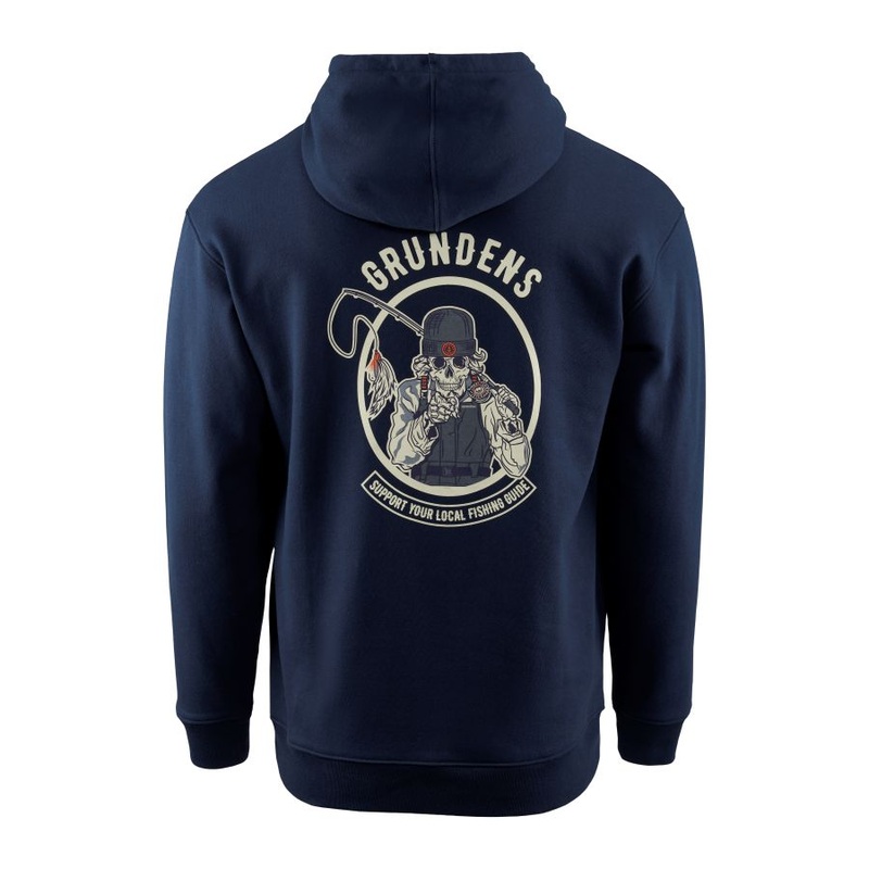 Grundns Men's Displacement DWR Hoody Support Local Fishing Guides