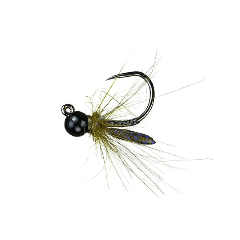 MFC Flies Juan's Jig UV Kryptonite Caddis Barbless Nymph