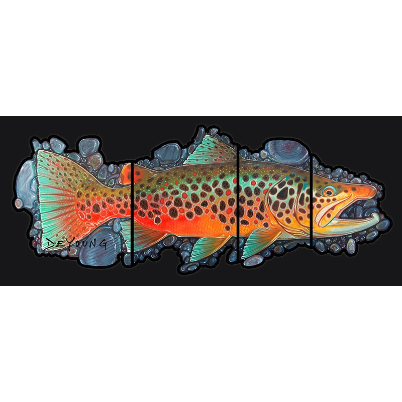 Deyoung 4-panel Brown October Decal