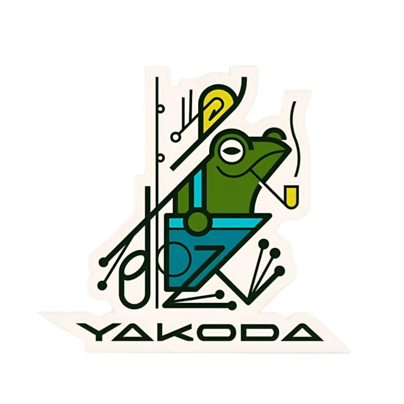 Yakoda Peace Frog Sticker