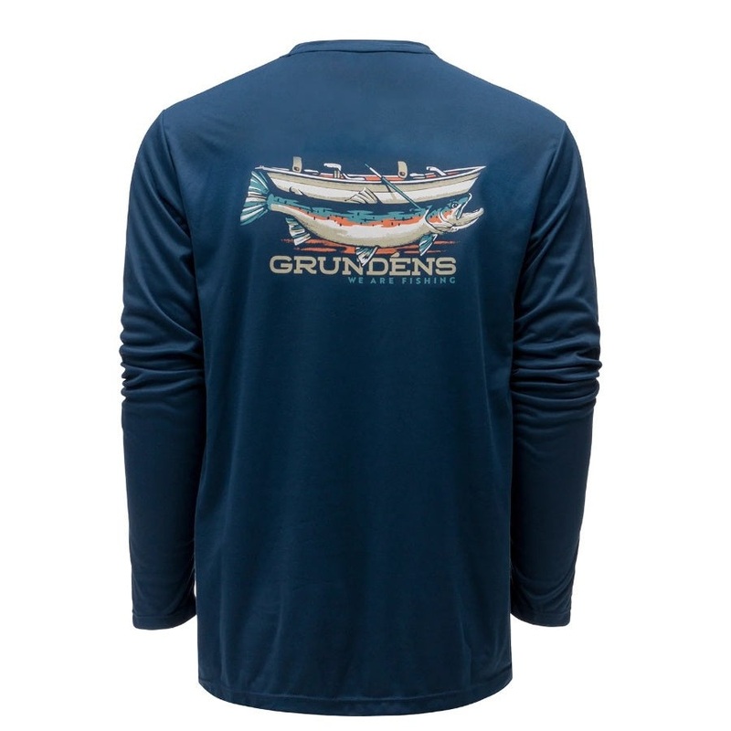 Grundns Men's Drift Boat Long Sleeved UPF Tech Tee