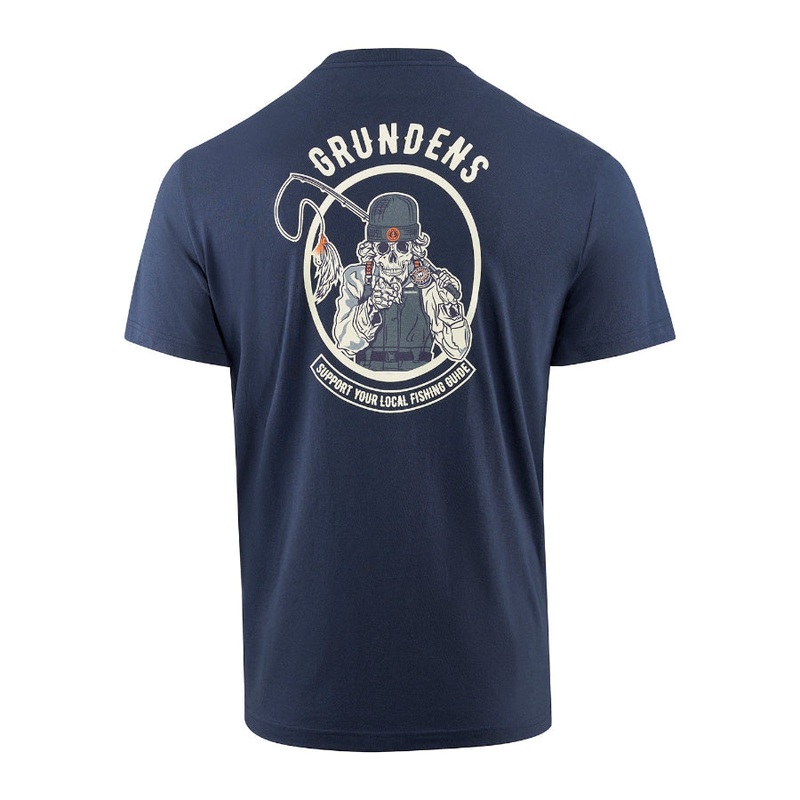 Grundns Men's Support Local Fishing Guides Short Sleeved T-Shirt